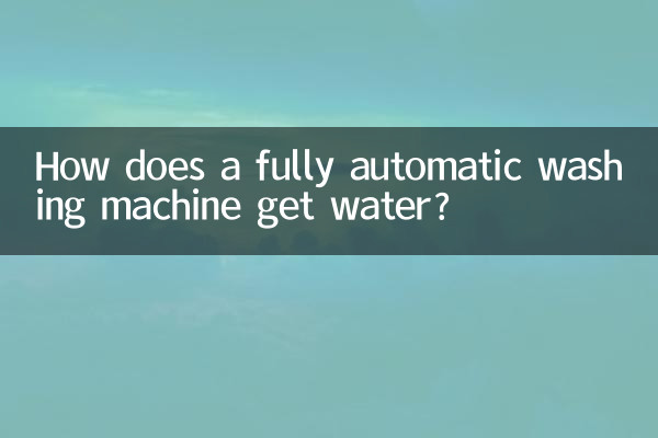 ¿Cómo entra al agua una lavadora totalmente automática?