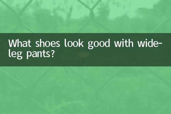 What shoes look good with wide-leg pants?