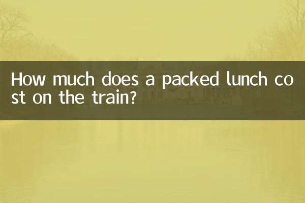 How much does a packed lunch cost on the train?