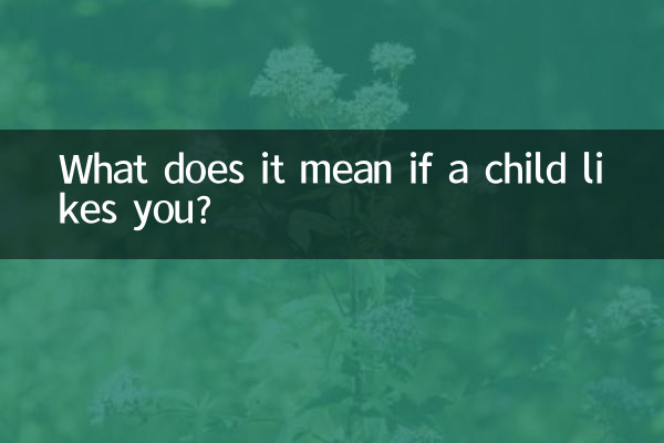 小孩子喜歡你說明什麼