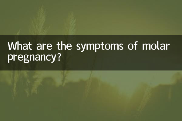 Quali sono i sintomi della gravidanza molare?