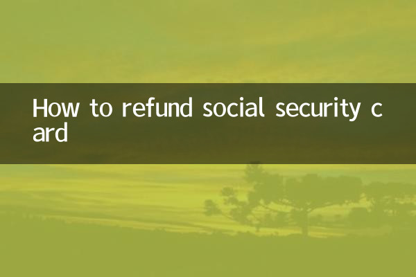 社保卡怎麼退錢