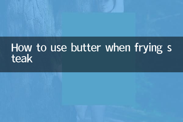 Como usar manteiga para fritar bife