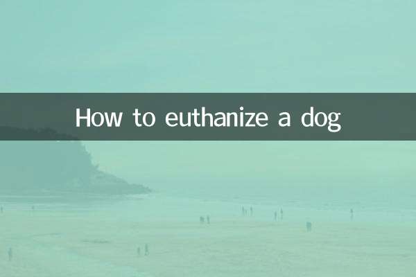 How to euthanize a dog