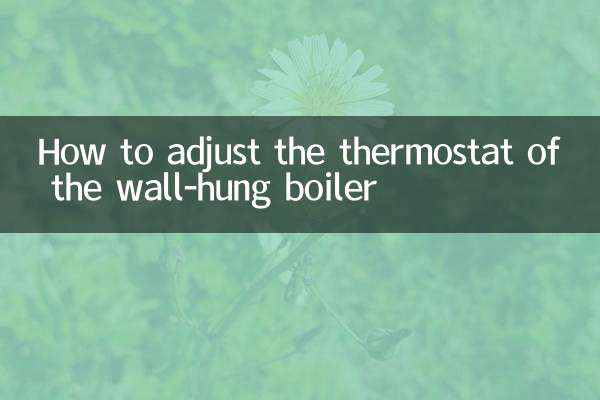 壁掛けボイラーのサーモスタットの調整方法