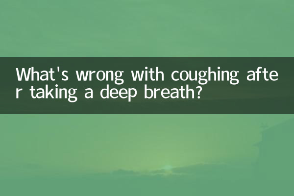What's wrong with coughing after taking a deep breath?
