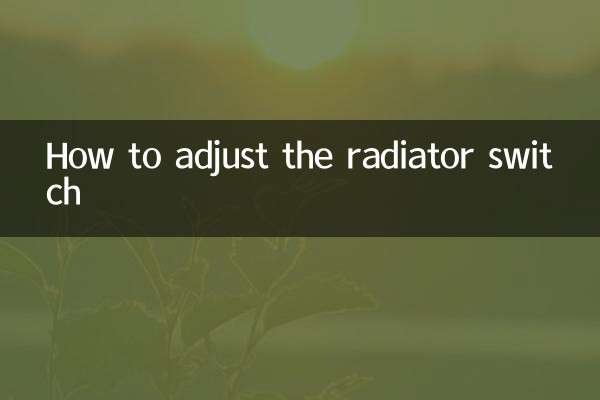 Como ajustar o interruptor do radiador