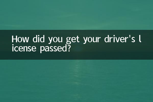 ¿Cómo conseguiste que te aprobaran la licencia de conducir?