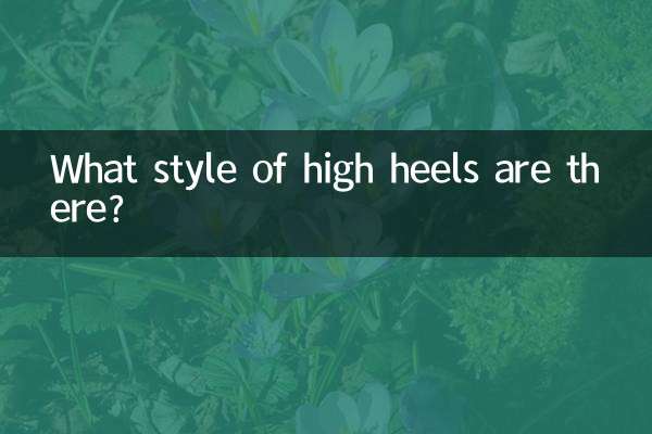 ¿Qué estilo de tacones altos hay?