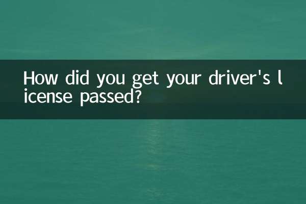 How did you get your driver's license passed?