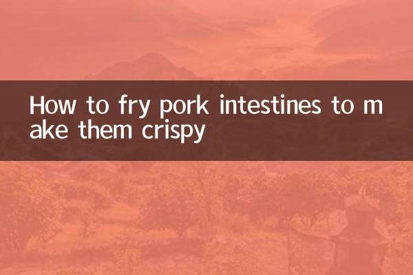 Cómo freír los intestinos de cerdo para que queden crujientes.