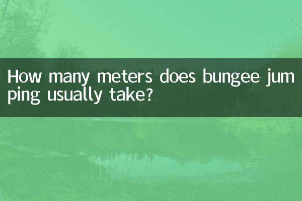 Combien de mètres le saut à l'élastique prend-il habituellement ?