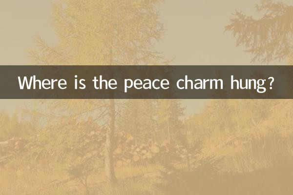 ¿Dónde está colgado el amuleto de la paz?