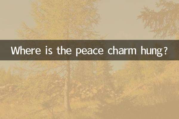 ¿Dónde está colgado el amuleto de la paz?