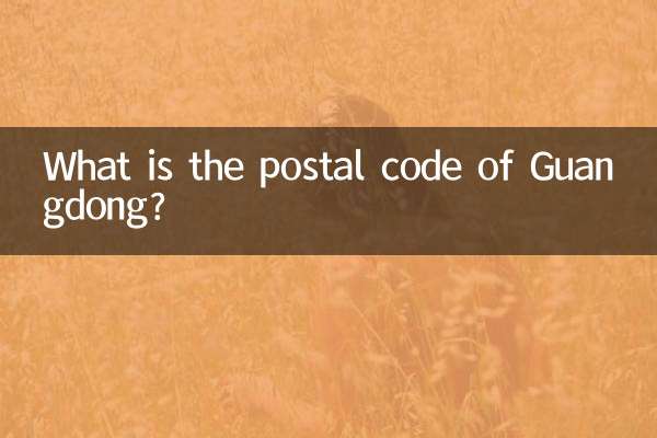 Wie lautet die Postleitzahl von Guangdong?