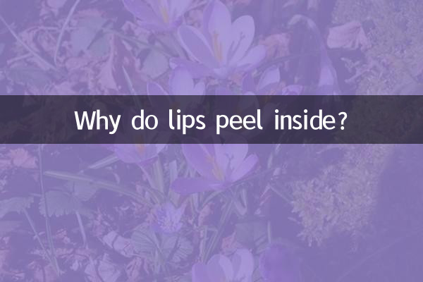 Por que os lábios descascam por dentro?
