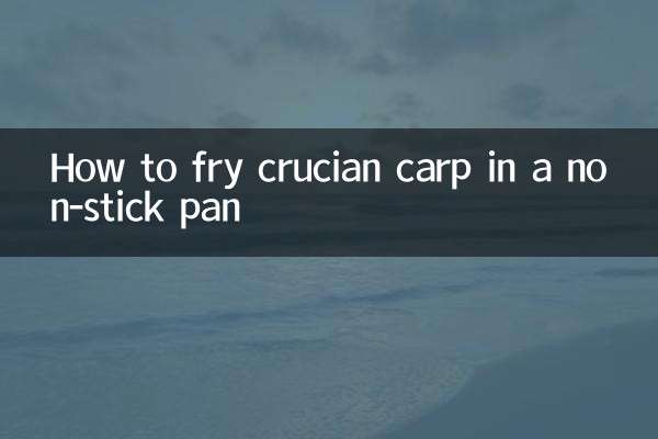 Comment faire frire le carassin dans une poêle antiadhésive