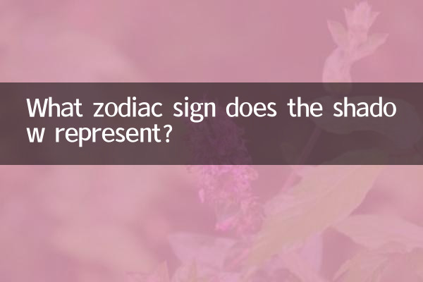 Quel signe du zodiaque l'ombre représente-t-elle ?