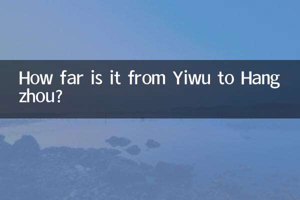How far is it from Yiwu to Hangzhou?