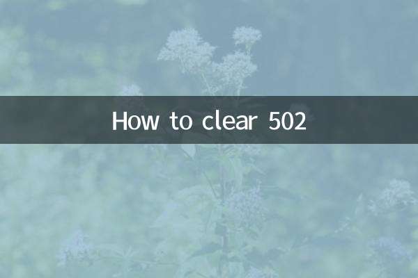 كيفية مسح 502