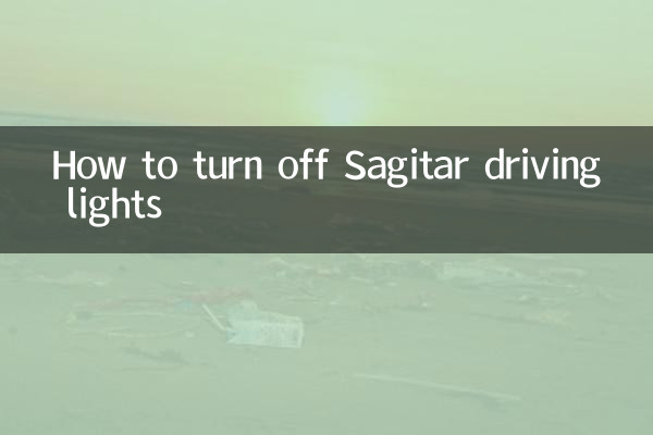 How to turn off Sagitar driving lights