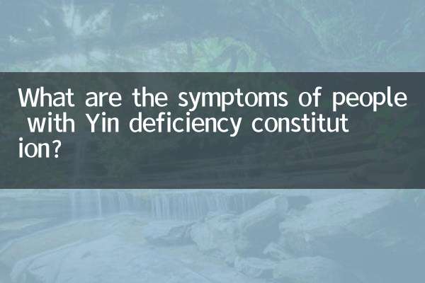 陰欠乏体質の人にはどのような症状が現れるのでしょうか？