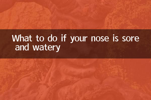 O que fazer se seu nariz estiver dolorido e lacrimejante