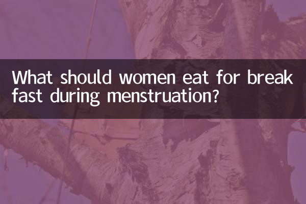 What should women eat for breakfast during menstruation?