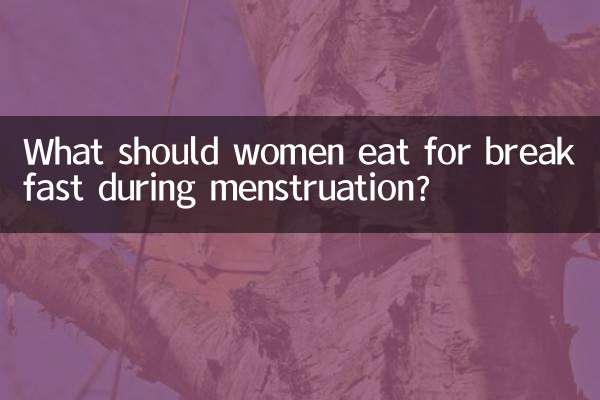 What should women eat for breakfast during menstruation?
