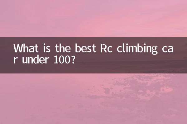What is the best Rc climbing car under 100?