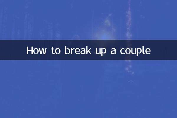 How to break up a couple