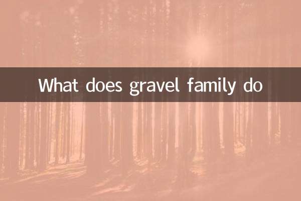 What does gravel family do