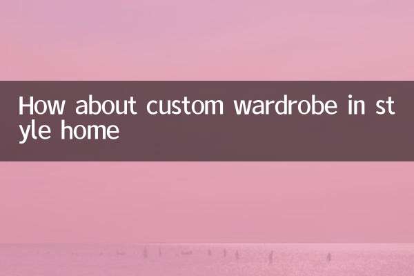 Que tal um guarda -roupa personalizado em casa em casa
