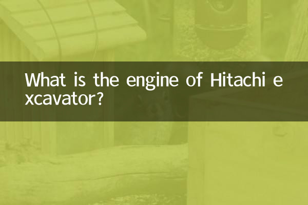 Quel est le moteur de la pelle Hitachi ?