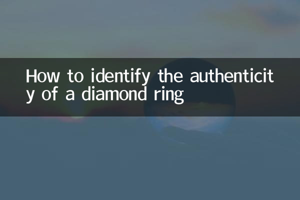 How to identify the authenticity of a diamond ring