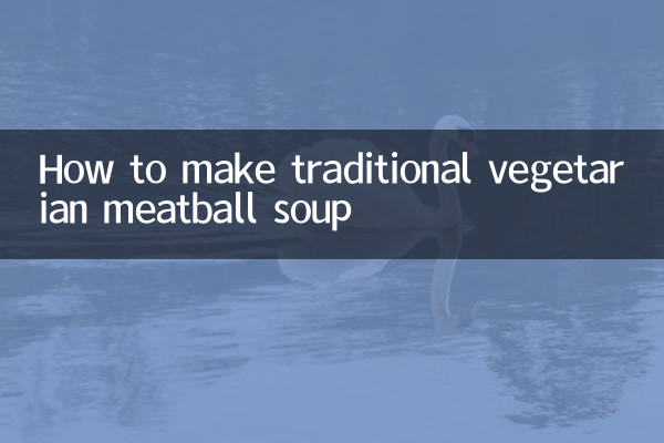 How to make traditional vegetarian meatball soup