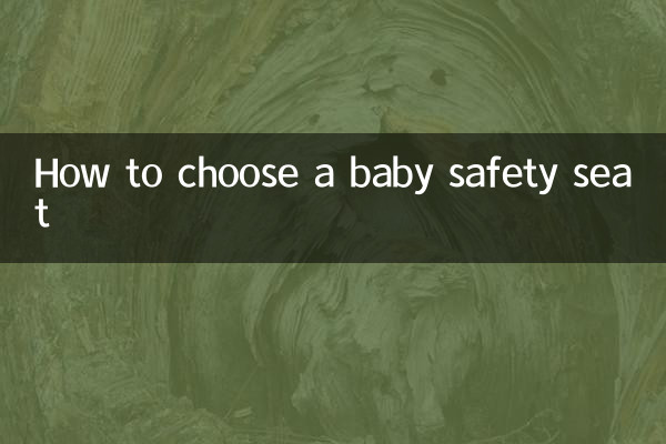 How to choose a baby safety seat