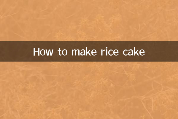 Wie man Reiskuchen macht