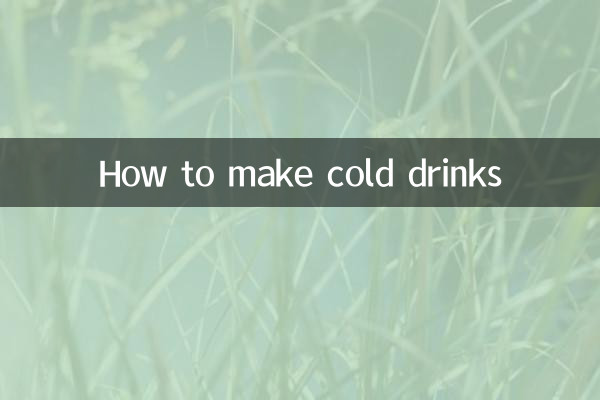 Come preparare bevande fredde