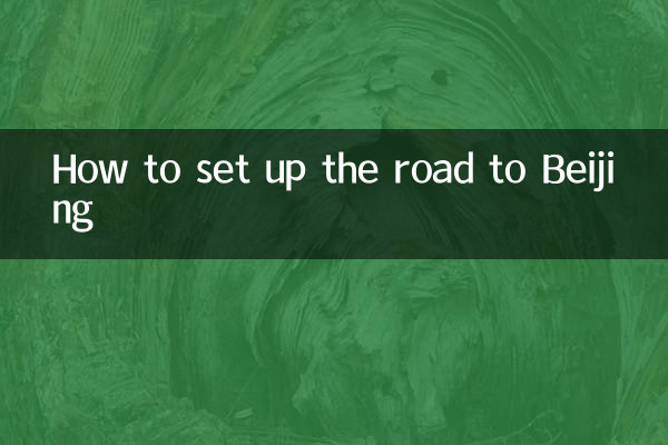 Как настроить дорогу в Пекин