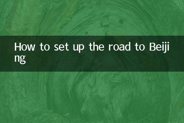 Как настроить дорогу в Пекин
