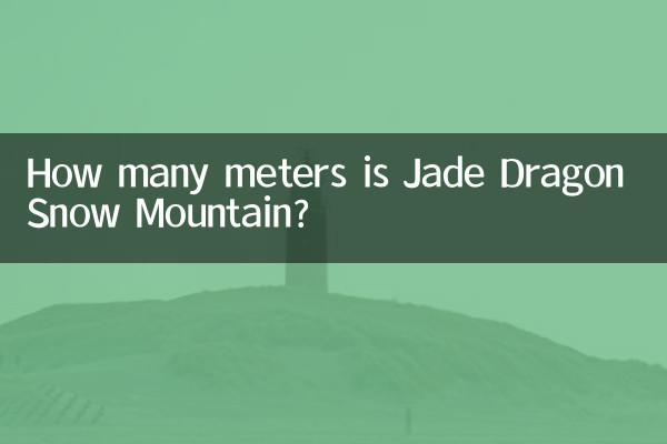 जेड ड्रैगन स्नो माउंटेन कितने मीटर है?