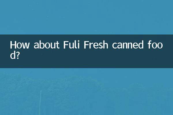 फ़ुली ताज़ा डिब्बाबंद भोजन के बारे में क्या ख्याल है?