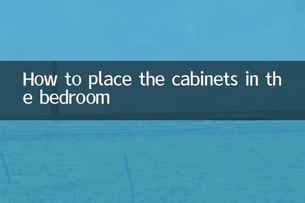 Como colocar os armários no quarto