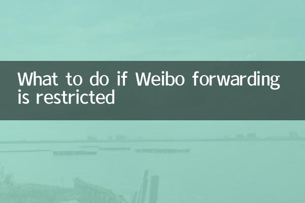 What to do if Weibo forwarding is restricted