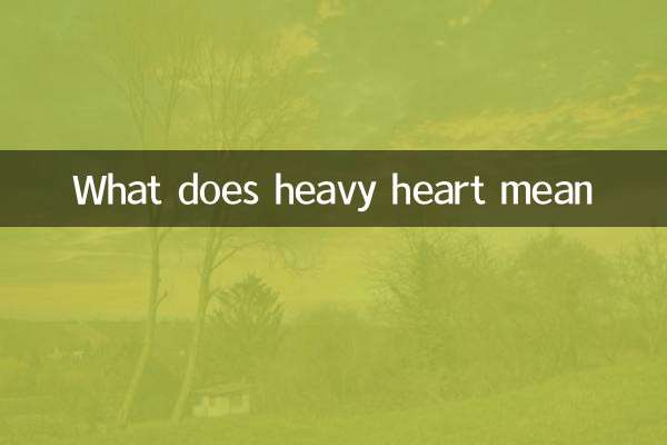 Que signifie le cœur lourd