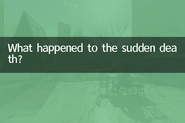 Was ist mit dem plötzlichen Tod passiert?