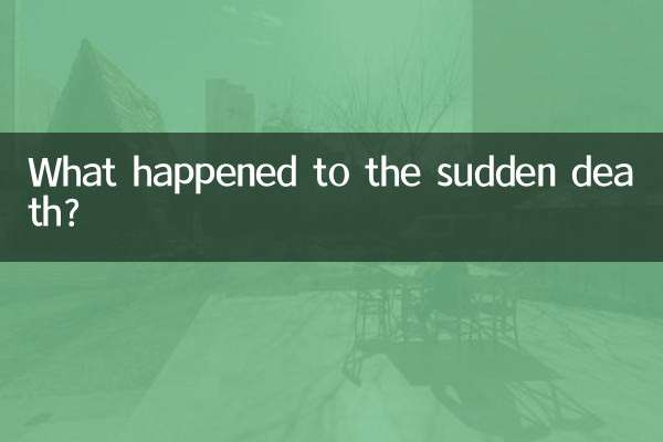 Was ist mit dem plötzlichen Tod passiert?