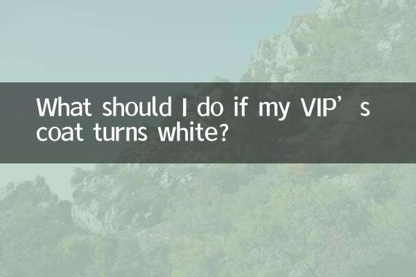 Que dois-je faire si le manteau de mon VIP devient blanc ?