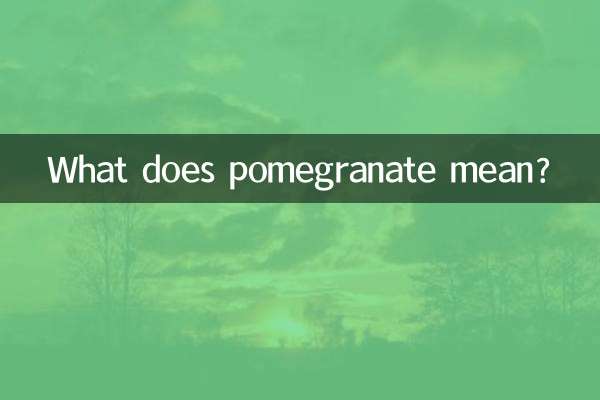 Cosa significa melograno?